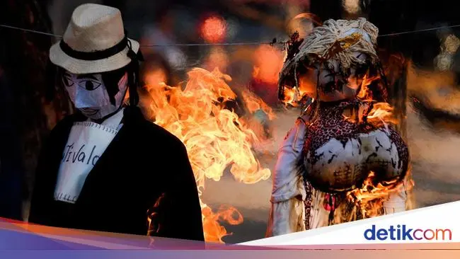  Melihat Tradisi Membakar Yudas di Venezuela 